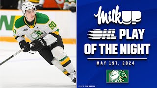 OHL Play of the Night presented by MilkUP: Sim sensational in Saginaw!