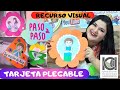 TARJETA PLEGABLE DE FLOR - PASO A PASO - RECURSO VISUAL - CUENTO DE ALEX -  CLASES VIRTUALES