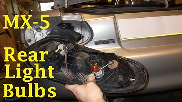 Mazda MX-5 Rear Light Bulbs Change