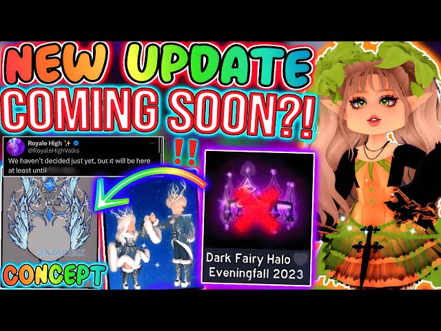 Roblox Royale High Dark Fairy Halo Eveningfall 2023 (Halloween