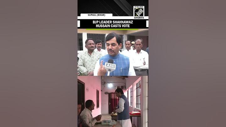 “Pehle matdaan phir jalpaan”: BJP leader Shahnawaz Hussain casts vote in Bihar’s Supaul