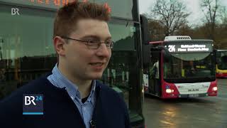 Würzburger Busfahrer mit Humor