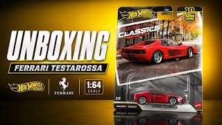 [UNBOXING] Ferrari Testarossa JKF00 | Hot Wheels Premium 1:64 Diecast Ferrari Testarossa Scale Model