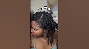 Mini Twist Refresh #minitwists #naturalhaircare #healthynaturalhair #type4naturalhair #coilyhair