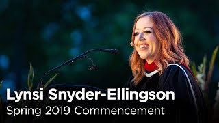 In-N-Out Burger's Lynsi Snyder-Ellingson — Spring 2019 Commencement Address