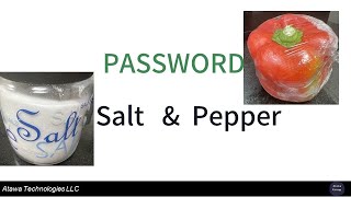 Password   Salting & Peppering