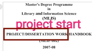 Mission project / dissertation #project #thesis #ignou #mlis #masters