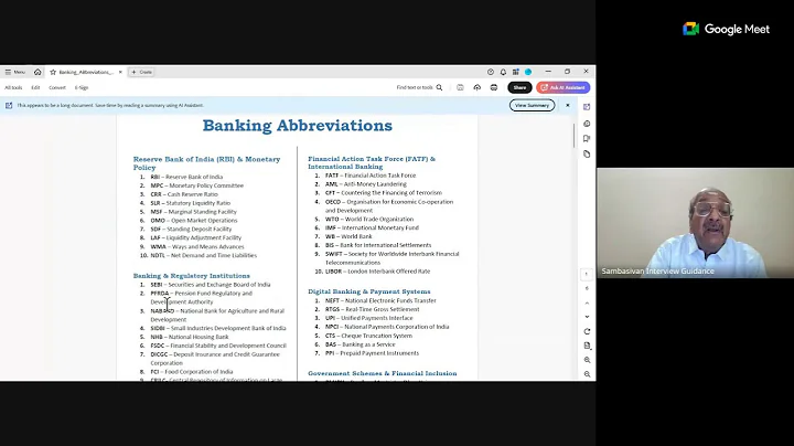 FEDERAL BK TEST, IOB LBO, SBI PO -- ABBREVIATIONS