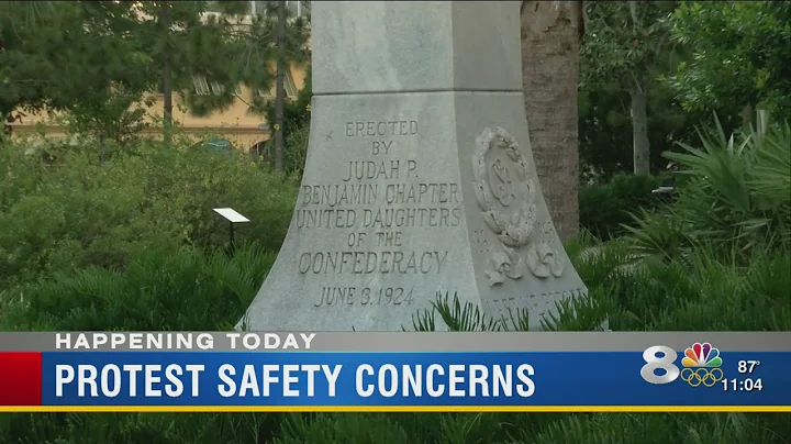 Manatee leaders concerned about public safety at Confederate monument protests