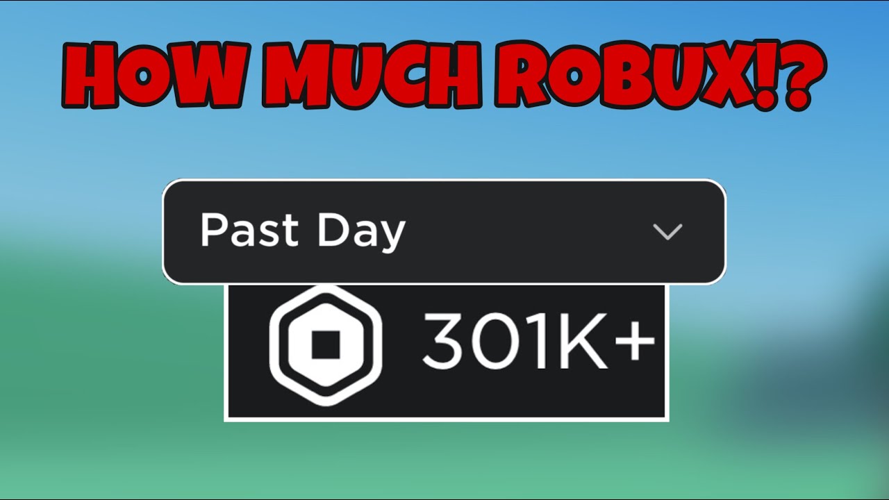 How Much Robux Does My Game Make In A Day!? 