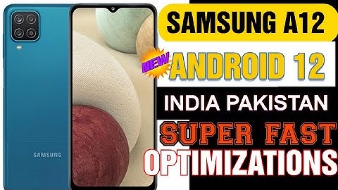 Samsung A12 New update Android 12 One Ui 4 ||Super Fast