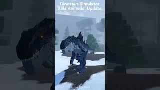 NEW Zilla Remodel Update On Dinosaur Simulator #roblox #godzilla #dinosaursimulator
