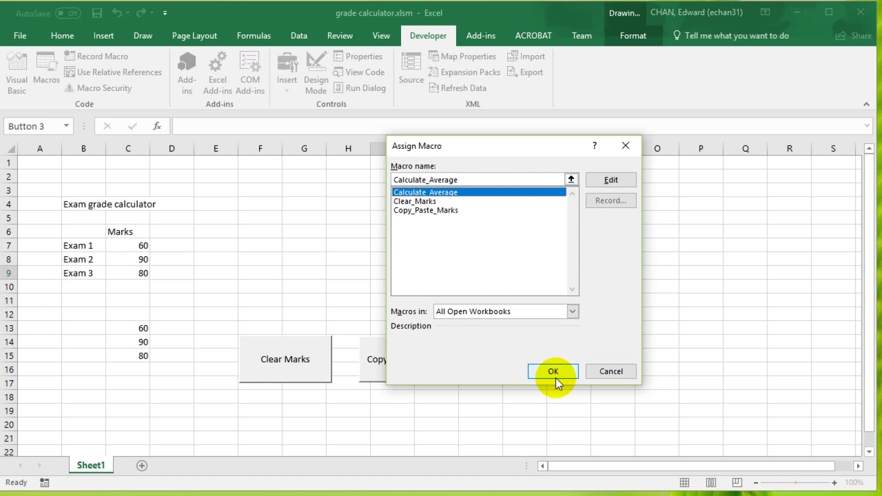 how to create vba in excel 2016