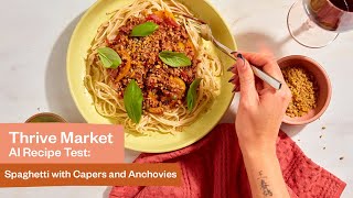 AI Generated Anchovy & Caper Spaghetti Recipe by Thrive Market 317 views 4 months ago 3 minutes, 30 seconds