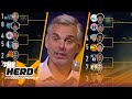 Colin Cowherd shares his NBA face bracket for the 2021 playoff series | NBA | THE HERD