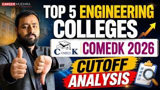 COMEDK 2026 Expected Cutoff: Top 5 Engineering Colleges in Karnataka | Safe Rank Analysis