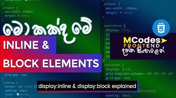 Inline vs. Block-Level Elements: Key Differences and Best Practices (in Sinhala)