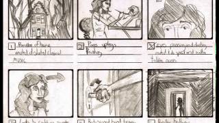 Quiet Town motion comic storyboard
