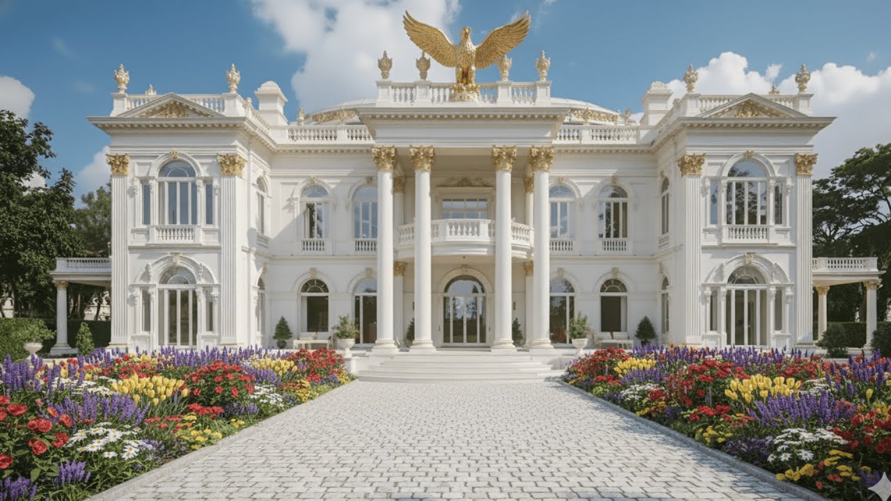 Explore This Ultra Luxury Mansion with Timeless Architecture!