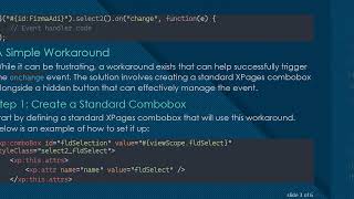 Solving the OnChange Event Issue in XPages with Select2