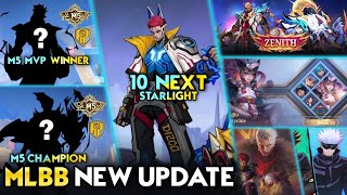 10 UPCOMING STARLIGHT | RELEASE M5 WINNER SKIN | NEW ZENITH SKIN - Mobile Legends #whatsnext screenshot 4