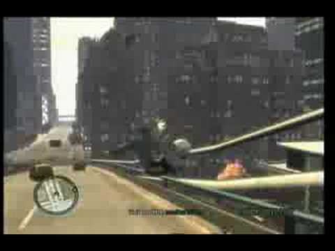GTA4 - PAINFUL Bike Crash