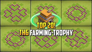 TOP 20! Best Town Hall 6 (TH6) Farming/Trophy/War Base Layout with Copy Link 2023 | Clash of Clans screenshot 5