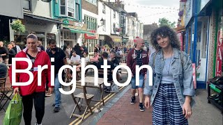 4K walk | Brighton | Uk | windy summer day 12 Aug 2023