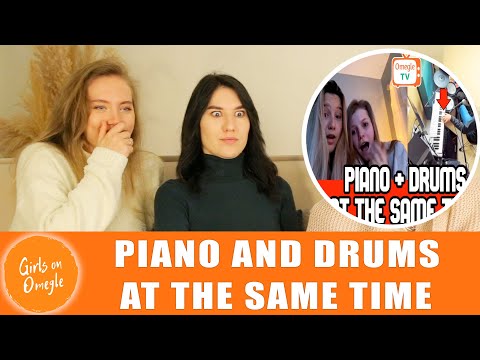 Reaction. PIANO and DRUMS at the SAME TIME! (I Found Omegle Talent).