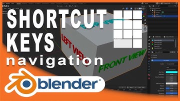 BLENDER 2.81: SHORTCUT  KEYS NAVIGATION (EASY)