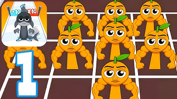 Brainzot Run: Merge Battle - Level 1,2,3,4,5,6,7,8,9,10 - Gameplay Walkthrough Part 1 ✨