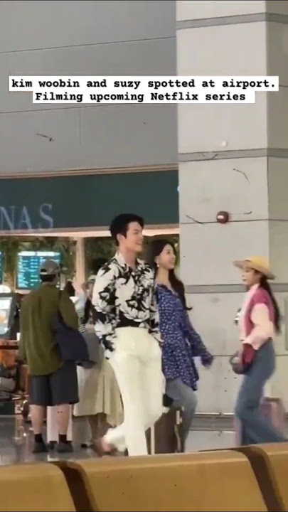 ⚠️ Kim woobin and suzy at airport 😯😯😯🚨⚠️  #kimwoobin #김우빈 #suzy #netflix