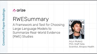 Atropos Health’s Arjun Mukerji, PhD, Explains RWESummary