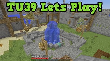 Minecraft TU39 Lets Play #37 - Leaves & Brick - Lobby Build