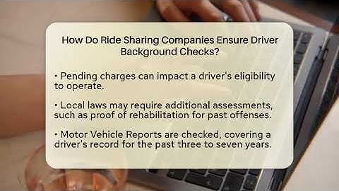 How Do Ride Sharing Companies Ensure Driver Background Checks? - Talking Tech Trends