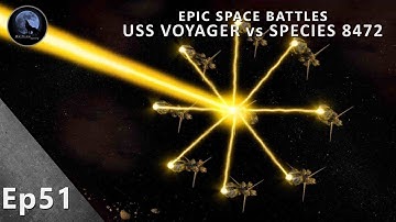 EPIC Space Battles | USS Voyager vs Species 8472 | Star Trek Voyager