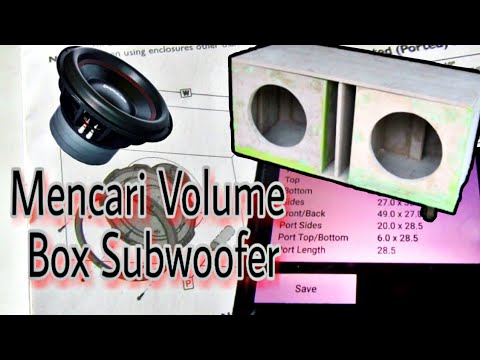 Mencari Volume Ideal Box Subwoofer Tips Sederhana Membuat Box Subwoofer Youtube