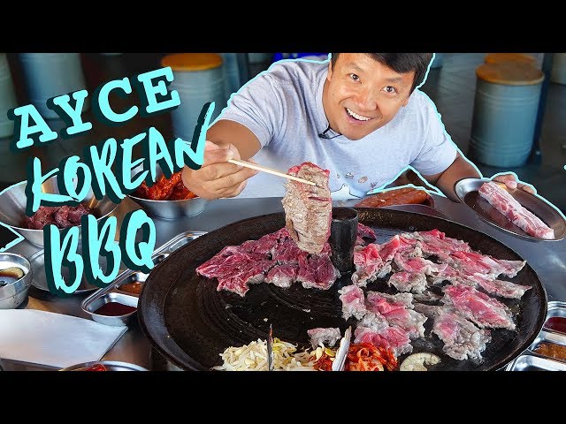 All You Can Eat KOREAN BBQ FEAST in New York! Cast Iron BBQ