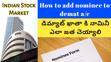 #AVNCONCEPTS || How to add nominee to Demat account | demat  a/c will freeze by sep30 | stock market