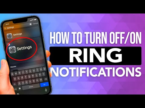 كيفية تشغيل أو إيقاف تشغيل إشعارات الرنين على IPhone دليل بسيط وسهل