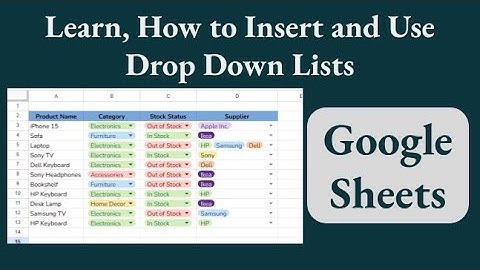 How to Create a Drop-Down List in Google Sheets (Step-by-Step Tutorial)
