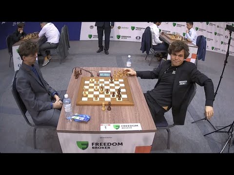 Артемьев наносит первое поражение Карлсену в чемпионате мира по рапиду 2022