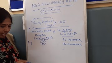 #Bed occupancy rate calculation #monthly report#formula calculation#hmis