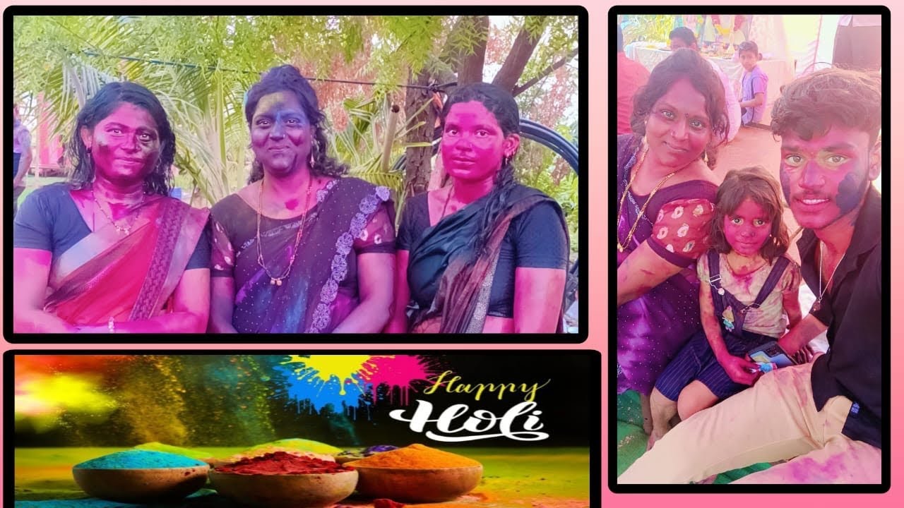 अनगरची रंगपंचमी￼ बघा 😍 हॅप्पी रंगपंचमी 🥰 Happy Rangpanchmi 🩷💚❤️💙 Happy Holi