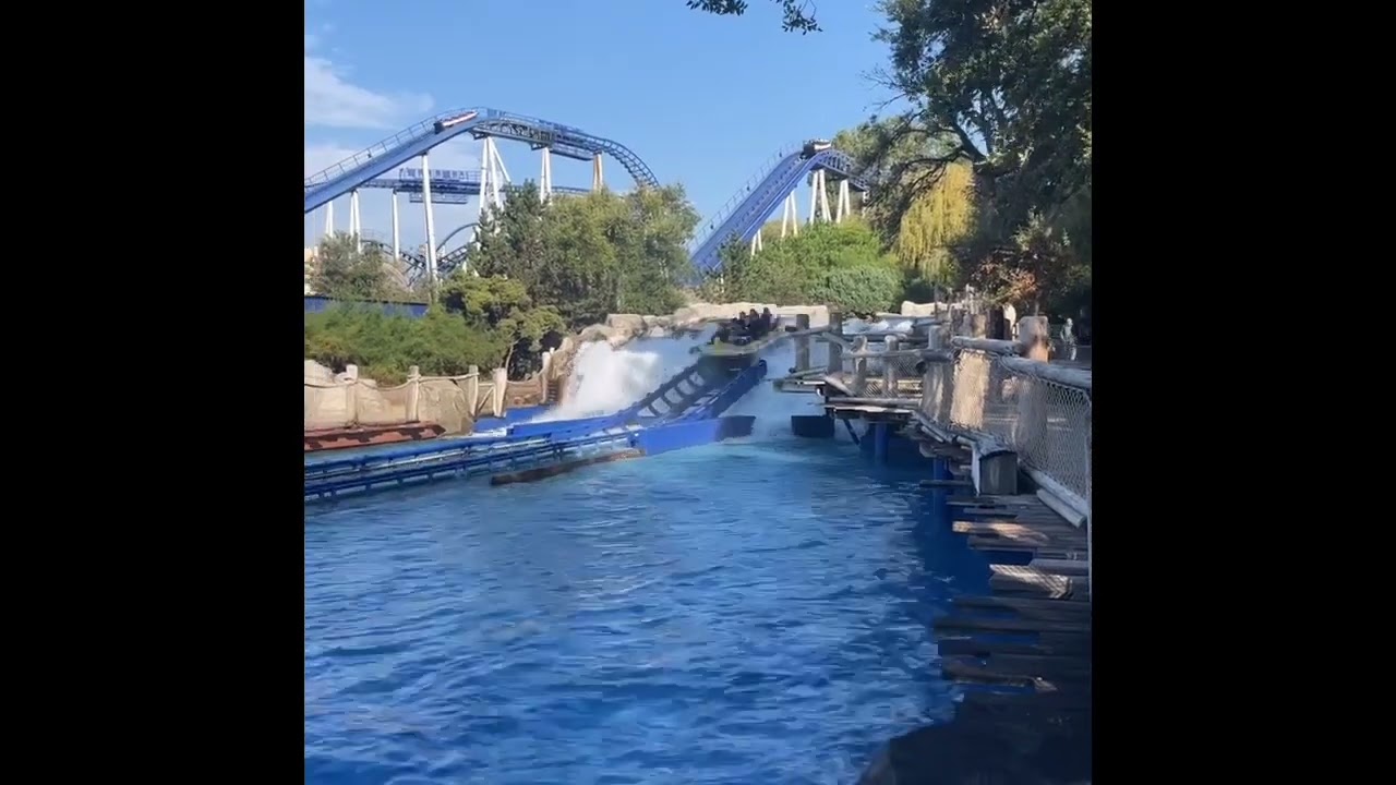 Poseidon Final Drop & Splashdown - Europa Park - September 2024 - Mack Water Coaster