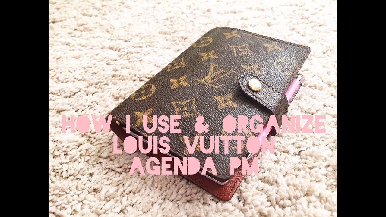 LOUIS VUITTON AGENDA PM - Set Up, Organization, Planning, Review etc. - YouTube