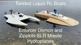 Enforcer Demon and Zippkits SLR Missile Hydroplanes Day!!! Toonie Tuesday with the Hydroplanes