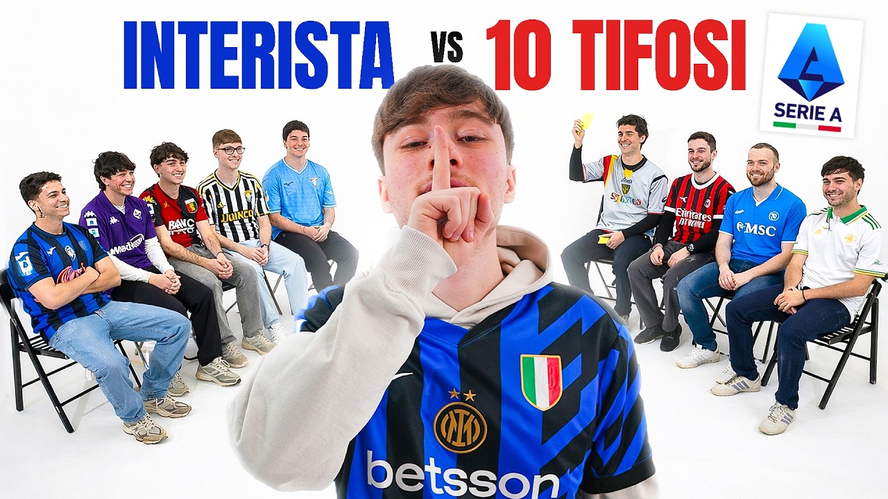 1 TIFOSO INTERISTA vs 10 TIFOSI della SERIE A