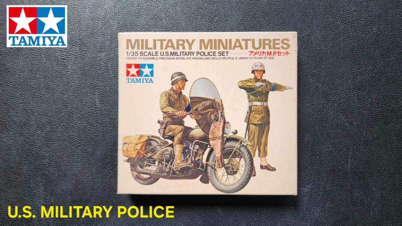 TAMIYA 3584 1/35 U.S. Military Police Set Unboxing | Vintage