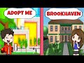 MANSIÓN MILLONARIA DE ADOPT ME VS MANSIÓN MILLONARIA DE BROOKHAVEN CON @Melina | #Megusto